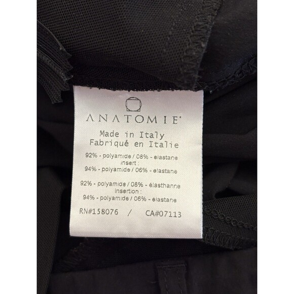 ANATOMIE Luxe Travel Capri Cropped Pants Women's Large 17" Inseam Black Stretch - Picture 3 of 12